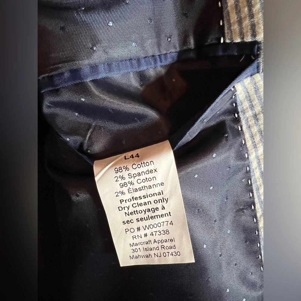 NWT Tommy Hilfiger Ethan Double Vent Seersucker Blazer/Coat - Picture 8 of 8